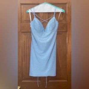 Sherri Hill Light Blue Cocktail Dress